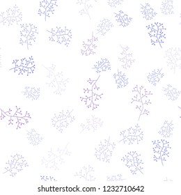 Light Pink, Blue vector seamless abstract background with branches. Sketchy doodles on white background. Template for business cards, websites.