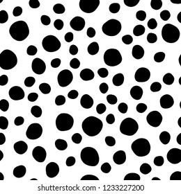 Light Pink, Blue vector seamless template with spots. Modern abstract illustration with colorful water drops. Pattern for trendy fabric, wallpapers.