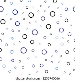 Light Pink, Blue vector seamless texture with disks. Modern abstract illustration with colorful water drops. Pattern can be used as texture of wallpapers.