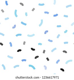 Light Pink, Blue vector seamless template with lava shapes. Colorful abstract illustration with gradient lines. A completely new memphis design for your business.