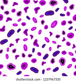 Light Pink, Blue vector seamless cover with spots. Beautiful colored illustration with blurred circles in nature style. Trendy design for wallpaper, fabric makers.