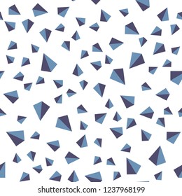 Light Pink, Blue vector seamless, isometric texture with triangular style. Abstract gradient illustration with triangles. Design for wallpaper, fabric makers.