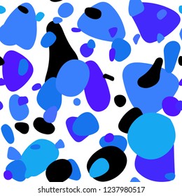 Light Pink, Blue vector seamless layout with circle shapes. Blurred bubbles on abstract background with colorful gradient. Pattern for trendy fabric, wallpapers.