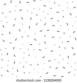 Light Pink, Blue vector seamless layout with circles, lines. Illustration with set of colorful abstract circles and lines. Template for business cards, websites.