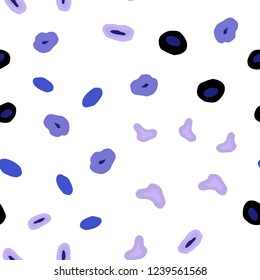Light Pink, Blue vector seamless backdrop with dots. Abstract illustration with colored bubbles in nature style. Template for business cards, websites.