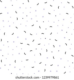 Light Pink, Blue vector seamless template with circles, triangles. Modern abstract colorful illustration with spheres and lines. Pattern for design of window blinds, curtains.