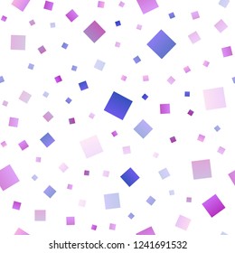 Light Pink, Blue vector seamless texture in rectangular style. Abstract gradient illustration with rectangles. Pattern for commercials.