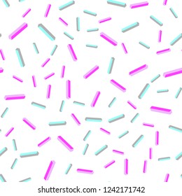 Light Pink, Blue vector seamless, isometric texture with colored lines. Colorful shining illustration with lines on abstract template. Design for wallpaper, fabric makers.