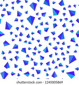 Light Pink, Blue vector seamless, isometric layout with lines, triangles. Triangles on abstract background with colorful gradient. Design for wallpaper, fabric makers.