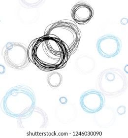 Light Pink, Blue vector seamless cover with spots. Beautiful colored illustration with blurred circles in nature style. Pattern for trendy fabric, wallpapers.