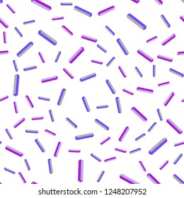 Light Pink, Blue vector seamless, isometric template with repeated sticks. Lines on blurred abstract background with gradient. Pattern for trendy fabric, wallpapers.