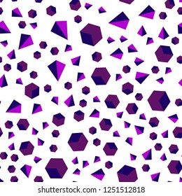 Light Pink, Blue vector seamless, isometric texture with poly style with cubes. Lines, rhombus with colorful gradient. Template for business cards, websites.