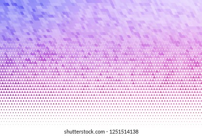 Light Pink, Blue vector seamless template with crystals, triangles. Modern abstract illustration with colorful triangles. Pattern for design of fabric, wallpapers.