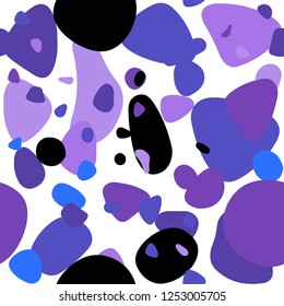 Light Pink, Blue vector seamless cover with spots. Abstract illustration with colored bubbles in nature style. Pattern for design of fabric, wallpapers.