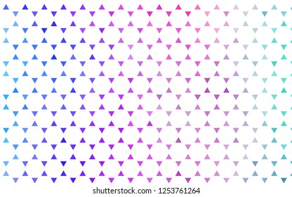 Light Pink, Blue vector seamless layout with lines, triangles. Beautiful illustration with triangles in nature style. Pattern for design of fabric, wallpapers.