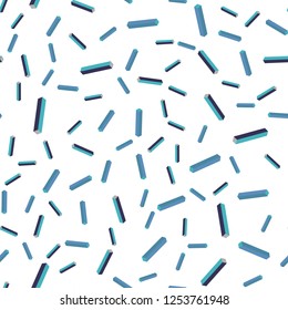 Light Pink, Blue vector seamless, isometric layout with flat lines. Modern geometrical abstract illustration with Lines. Texture for window blinds, curtains.