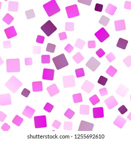 Light Pink, Blue vector seamless backdrop with rectangles, squares. Rectangles on abstract background with colorful gradient. Pattern for busines ad, booklets, leaflets