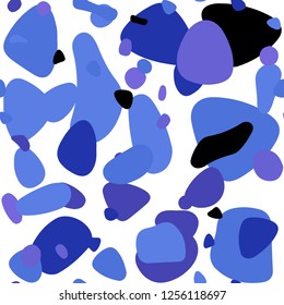 Light Pink, Blue vector seamless pattern with spheres. Abstract illustration with colored bubbles in nature style. Design for wallpaper, fabric makers.