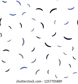 Light Pink, Blue vector seamless pattern with bent lines. Glitter abstract illustration with wry lines. New composition for your brand book.