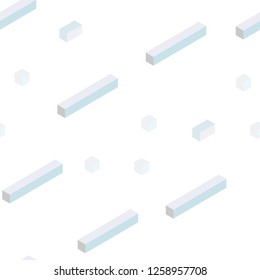 Light Pink, Blue vector seamless, isometric background with rectangles. Abstract gradient illustration with rectangles. Pattern for trendy fabric, wallpapers.