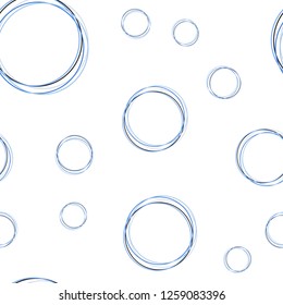 Light Pink, Blue vector seamless background with bubbles. Abstract illustration with colored bubbles in nature style. Template for business cards, websites.