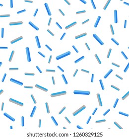 Light Pink, Blue vector seamless, isometric layout with flat lines. Colorful shining illustration with lines on abstract template. Pattern for trendy fabric, wallpapers.