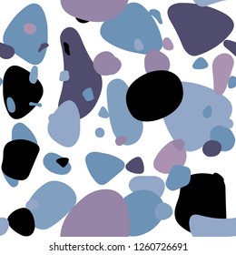 Light Pink, Blue vector seamless pattern with spheres. Glitter abstract illustration with blurred drops of rain. Pattern for design of fabric, wallpapers.