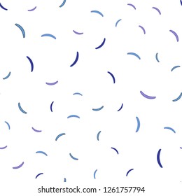 Light Pink, Blue vector seamless background with wry lines. Modern gradient abstract illustration with bandy lines. The best colorful design for your business.