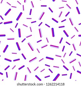 Light Pink, Blue vector seamless, isometric template with repeated sticks. Colorful shining illustration with lines on abstract template. Texture for window blinds, curtains.