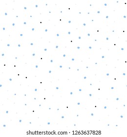 Light Pink, Blue vector seamless texture with disks. Blurred bubbles on abstract background with colorful gradient. Pattern for trendy fabric, wallpapers.