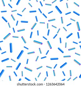 Light Pink, Blue vector seamless, isometric background with stright stripes. Blurred decorative design in simple style with lines. Design for textile, fabric, wallpapers.