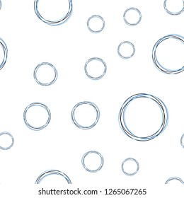 Light Pink, Blue vector seamless layout with circle shapes. Glitter abstract illustration with blurred drops of rain. Pattern for design of fabric, wallpapers.
