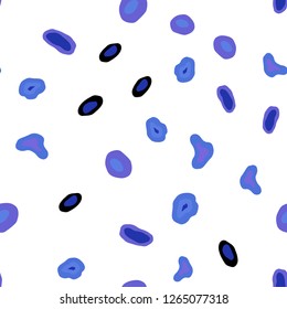 Light Pink, Blue vector seamless background with bubbles. Abstract illustration with colored bubbles in nature style. Pattern for design of fabric, wallpapers.