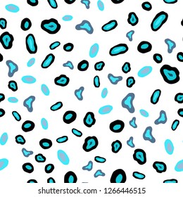 Light Pink, Blue vector seamless cover with spots. Modern abstract illustration with colorful water drops. Design for textile, fabric, wallpapers.