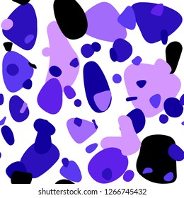 Light Pink, Blue vector seamless layout with circle shapes. Illustration with set of shining colorful abstract circles. Pattern for trendy fabric, wallpapers.