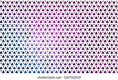 Light Pink, Blue vector seamless cover in polygonal style. Decorative design in abstract style with triangles. Template for business cards, websites.