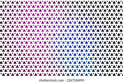Light Pink, Blue vector seamless pattern in polygonal style. Modern abstract illustration with colorful triangles. Design for textile, fabric, wallpapers.