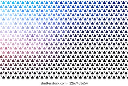 Light Pink, Blue vector seamless cover in polygonal style. Abstract gradient illustration with triangles. Pattern for design of fabric, wallpapers.