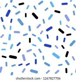 Light Pink, Blue vector seamless background with straight lines. Shining colored illustration with sharp stripes. Pattern for your busines websites.