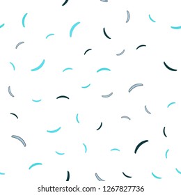 Light Pink, Blue vector seamless backdrop with curved lines. Colorful geometric sample with gradient lines.  Elegant pattern for a brand book.