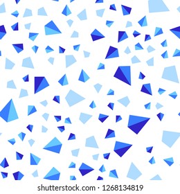 Light Pink, Blue vector seamless, isometric backdrop with lines, triangles. Abstract gradient illustration with triangles. Texture for window blinds, curtains.