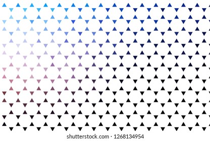 Light Pink, Blue vector seamless pattern in polygonal style. Beautiful illustration with triangles in nature style. Trendy design for wallpaper, fabric makers.