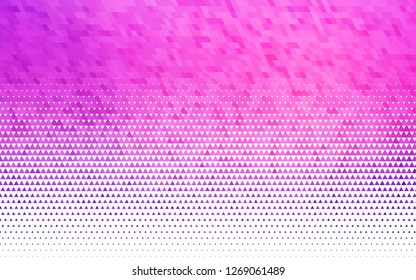 Light Pink, Blue vector seamless pattern in polygonal style. Modern abstract illustration with colorful triangles. Pattern for design of window blinds, curtains.