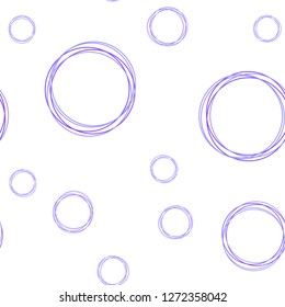 Light Pink, Blue vector seamless background with bubbles. Beautiful colored illustration with blurred circles in nature style. Design for wallpaper, fabric makers.