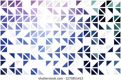 Light Pink, Blue vector seamless background with triangles. Triangles on abstract background with colorful gradient. Template for business cards, websites.
