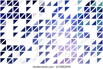Light Pink, Blue vector seamless layout with lines, triangles. Triangles on abstract background with colorful gradient. Pattern for trendy fabric, wallpapers.