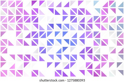 Light Pink, Blue vector seamless background with triangles. Beautiful illustration with triangles in nature style. Pattern for trendy fabric, wallpapers.