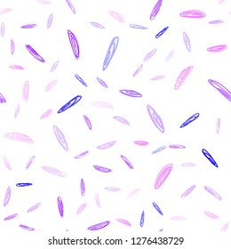 Light Pink, Blue vector seamless background with bubbles. Glitter abstract illustration with blurred drops of rain. Pattern can be used as texture of wallpapers.