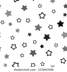 Light Pink, Blue vector seamless pattern with christmas stars. Shining colored illustration with stars. Design for wallpaper, fabric makers.