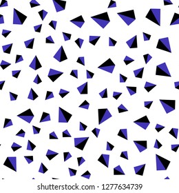 Light Pink, Blue vector seamless, isometric pattern with polygonal style. Decorative design in abstract style with triangles. Texture for window blinds, curtains.